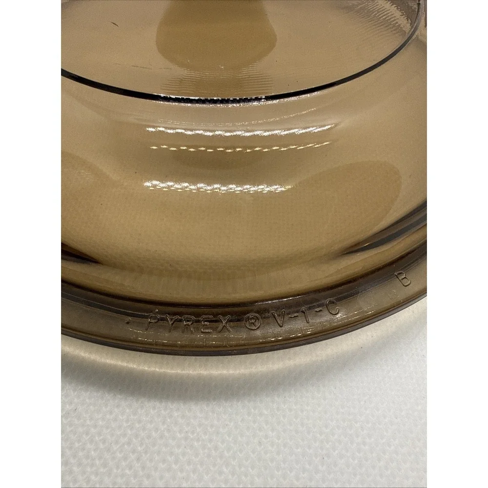 Corning Ware Pyrex‎ Vision Cookware V-1-C  Amber  smoked Lid Only Replacement